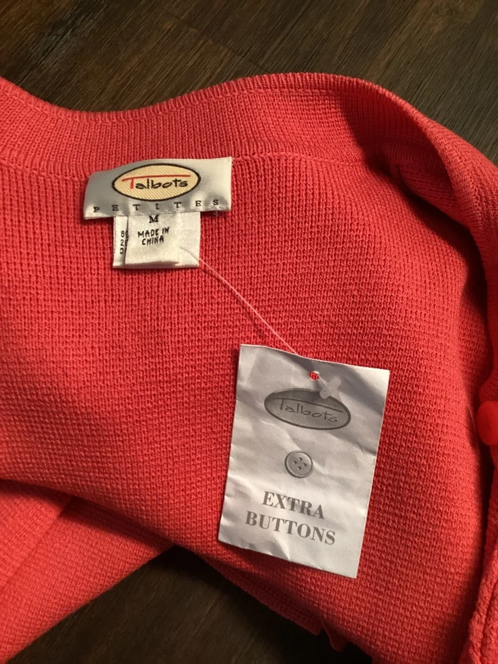 Talbots structured collarless knit sweater jacket (NWT)
